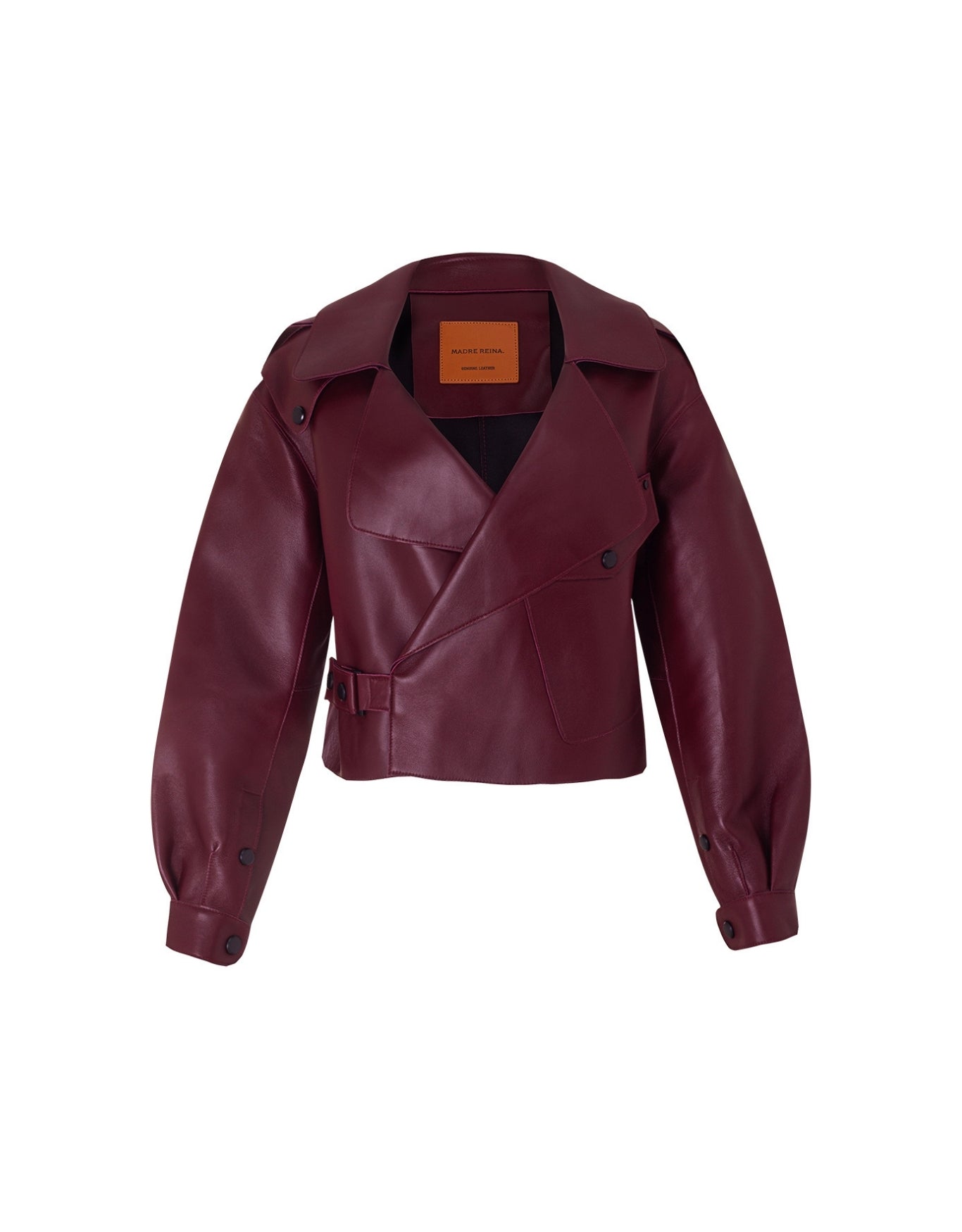JAQUETA ANITA MADRE REINA COURO PINOT