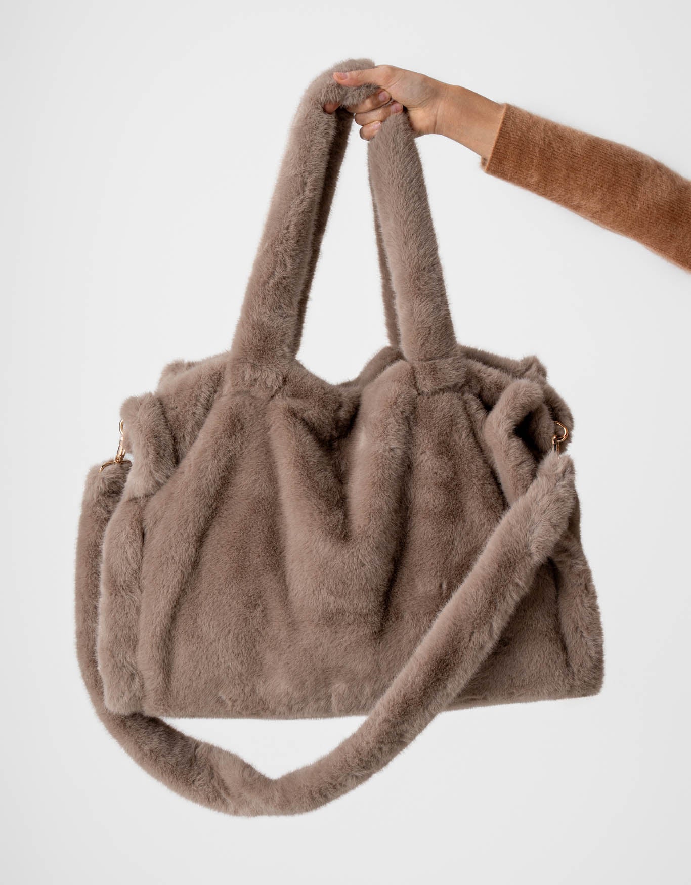 BOLSA LOLA MADRE REINA LIKE FUR TAUPE