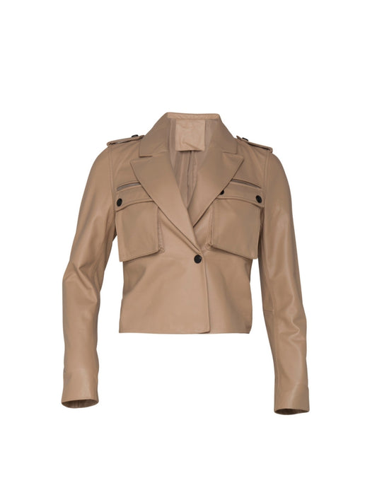 BLAZER BOLSOS MADRE REINA COURO BEGE