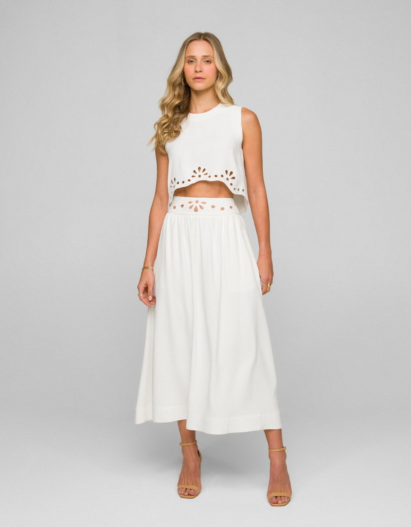 BLUSA CLARISSA MADRE REINA CREPE PATOU OFF WHITE