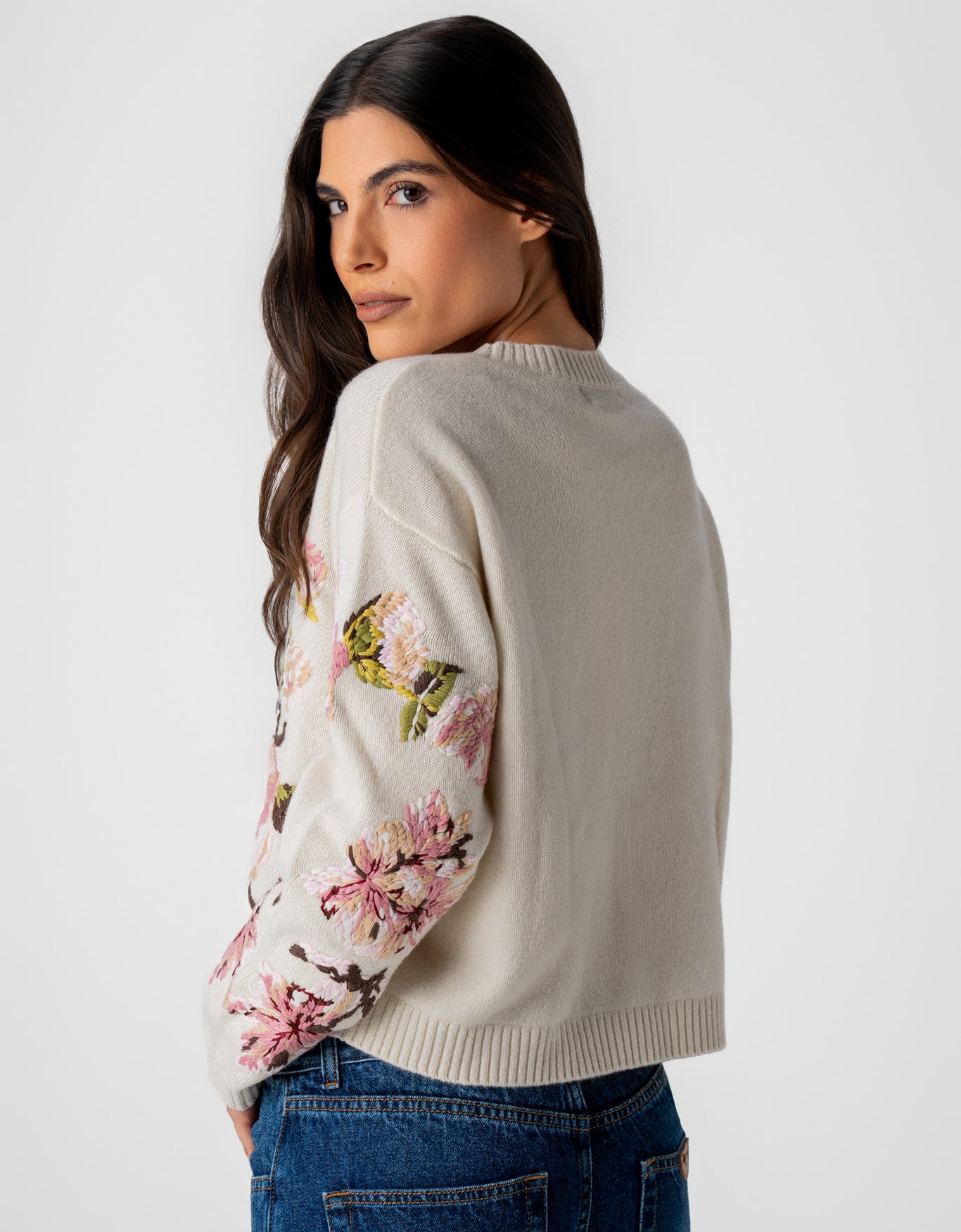 BLUSA FLOWERS MADRE REINA LÃ CRU