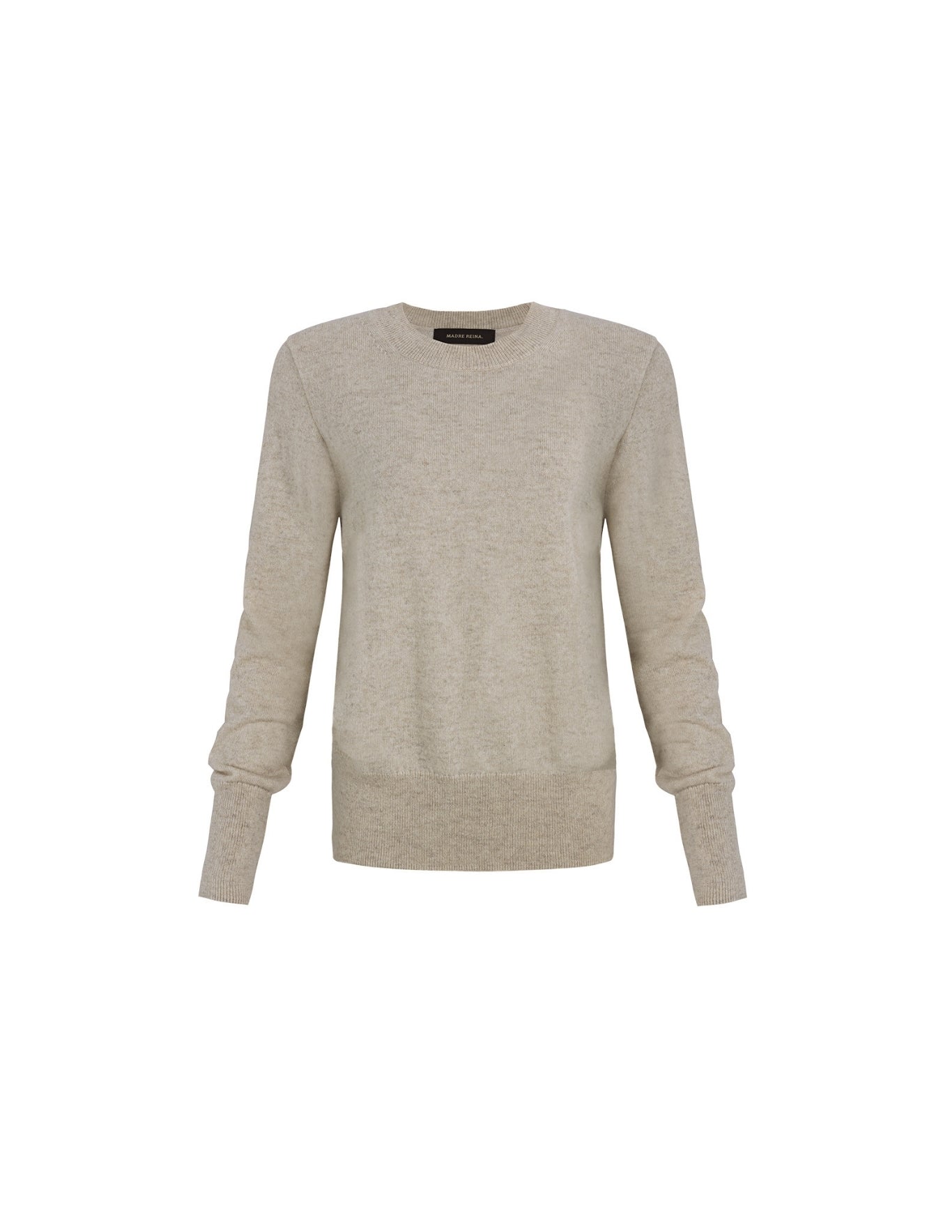 BLUSA GOLA CARECA CASHMERE AVELÃ