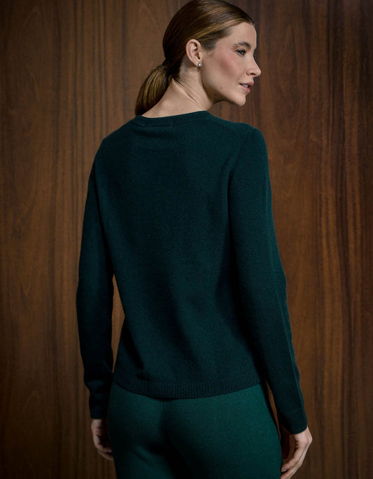 BLUSA MARIAH MADRE REINA CASHMERE VERDE FLORESTA