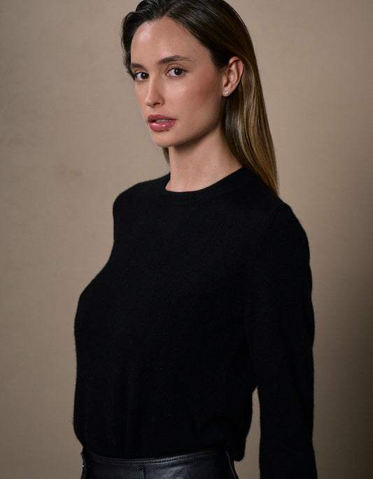 BLUSA MARIAH MADRE REINA CASHMERE PRETO