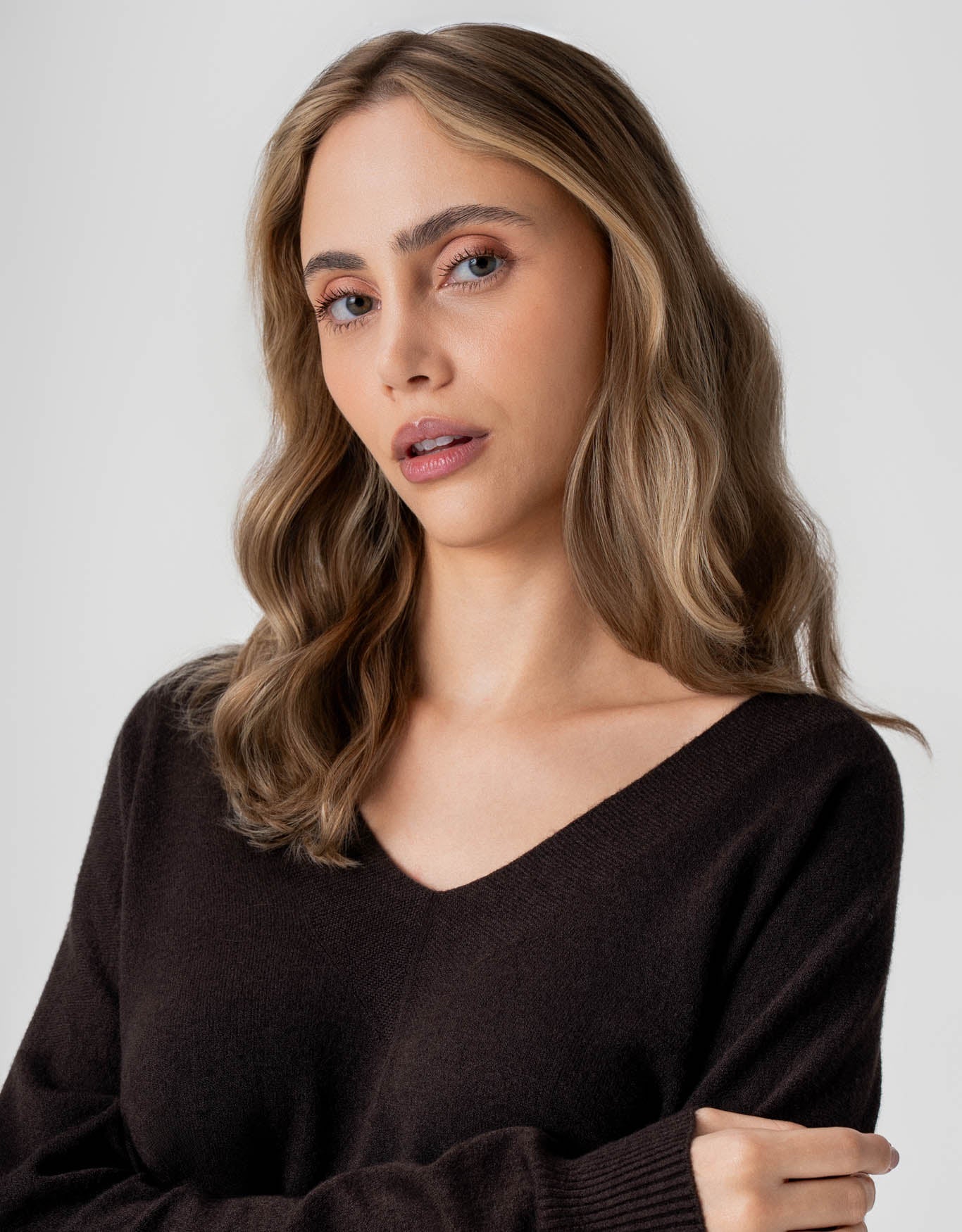 BLUSA MELINDA MADRE REINA TRICOT MARROM