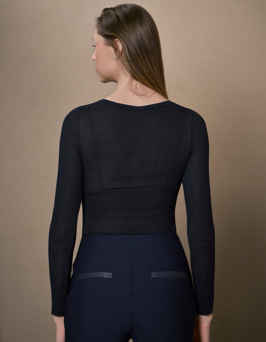 BLUSA NAT MADRE REINA MODAL CASHMERE PRETO
