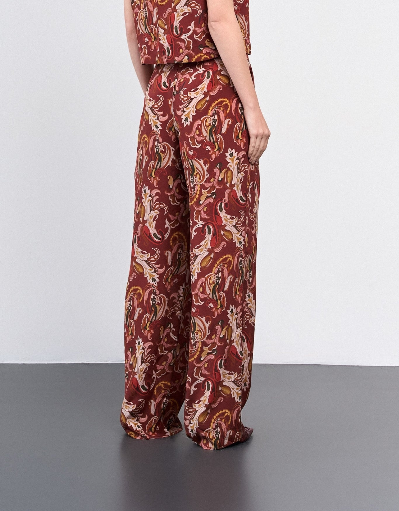 CALÇA MELINA MADRE REINA SEDA PAISLEY