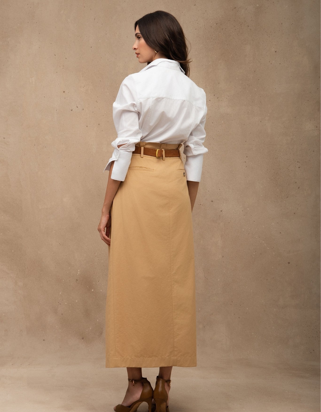 CAMISA ANNA MADRE REINA TRICOLINE OFF WHITE