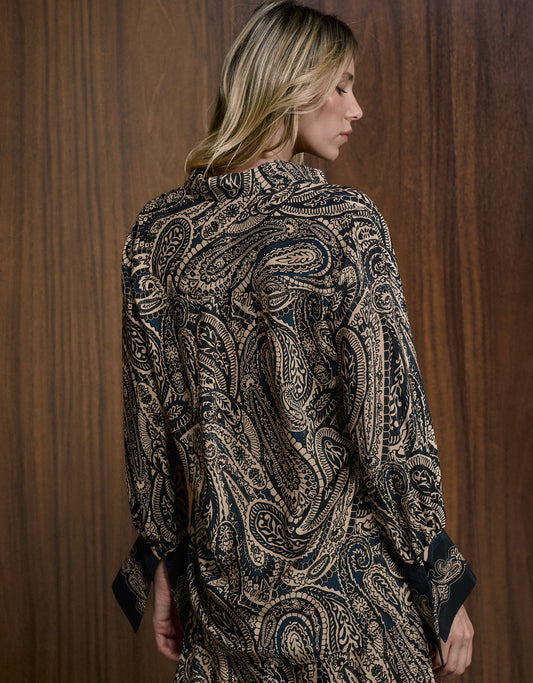 CAMISA LAGUNA MADRE REINA SEDA SCARF CASH.