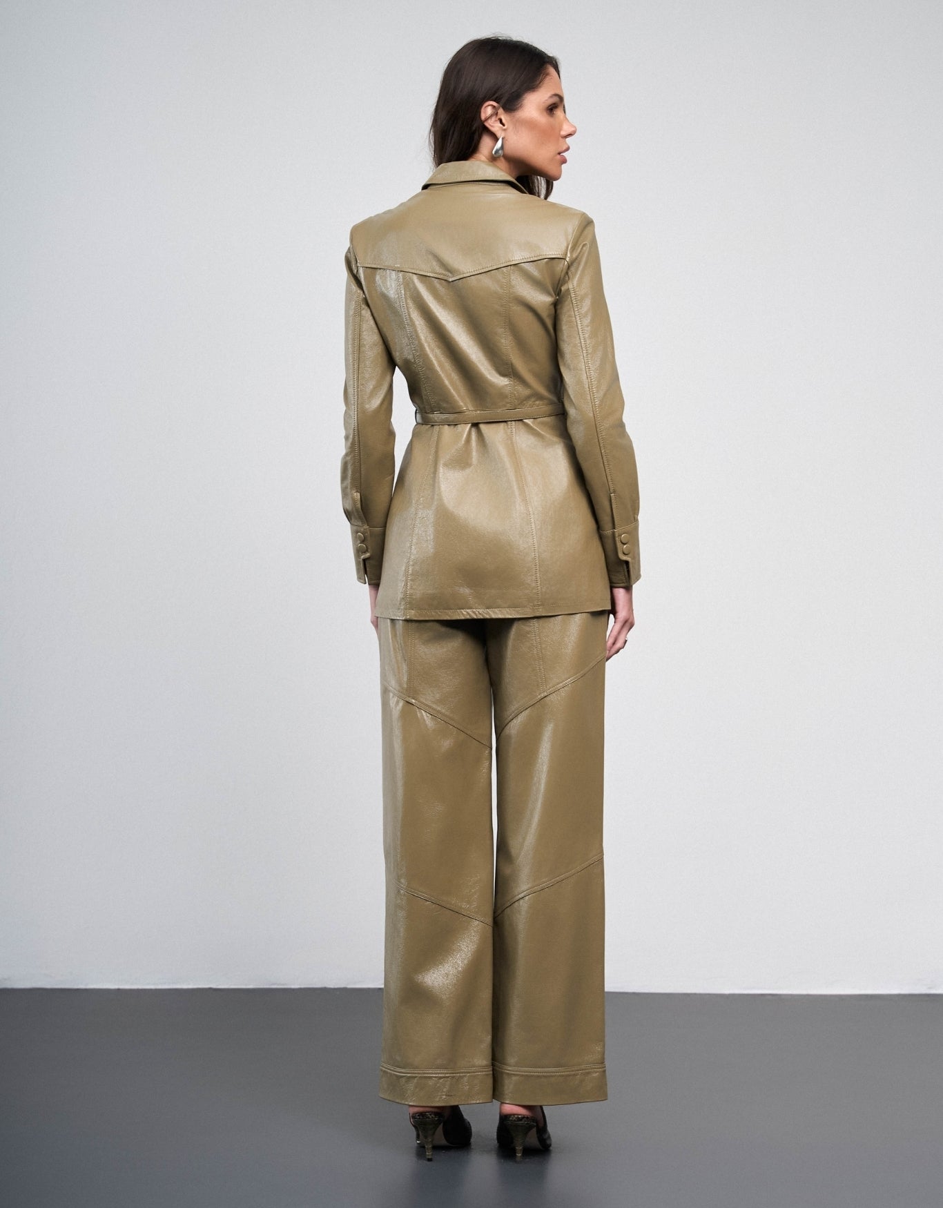 CASACO ISADORA MADRE REINA COURO GREIGE