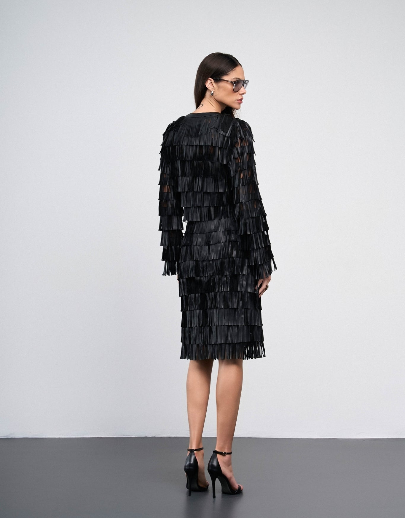 CASAQUETO ABIGAIL MADRE REINA COURO PRETO