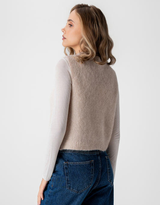 COLETE LAIS MADRE REINA TRICOT BEGE