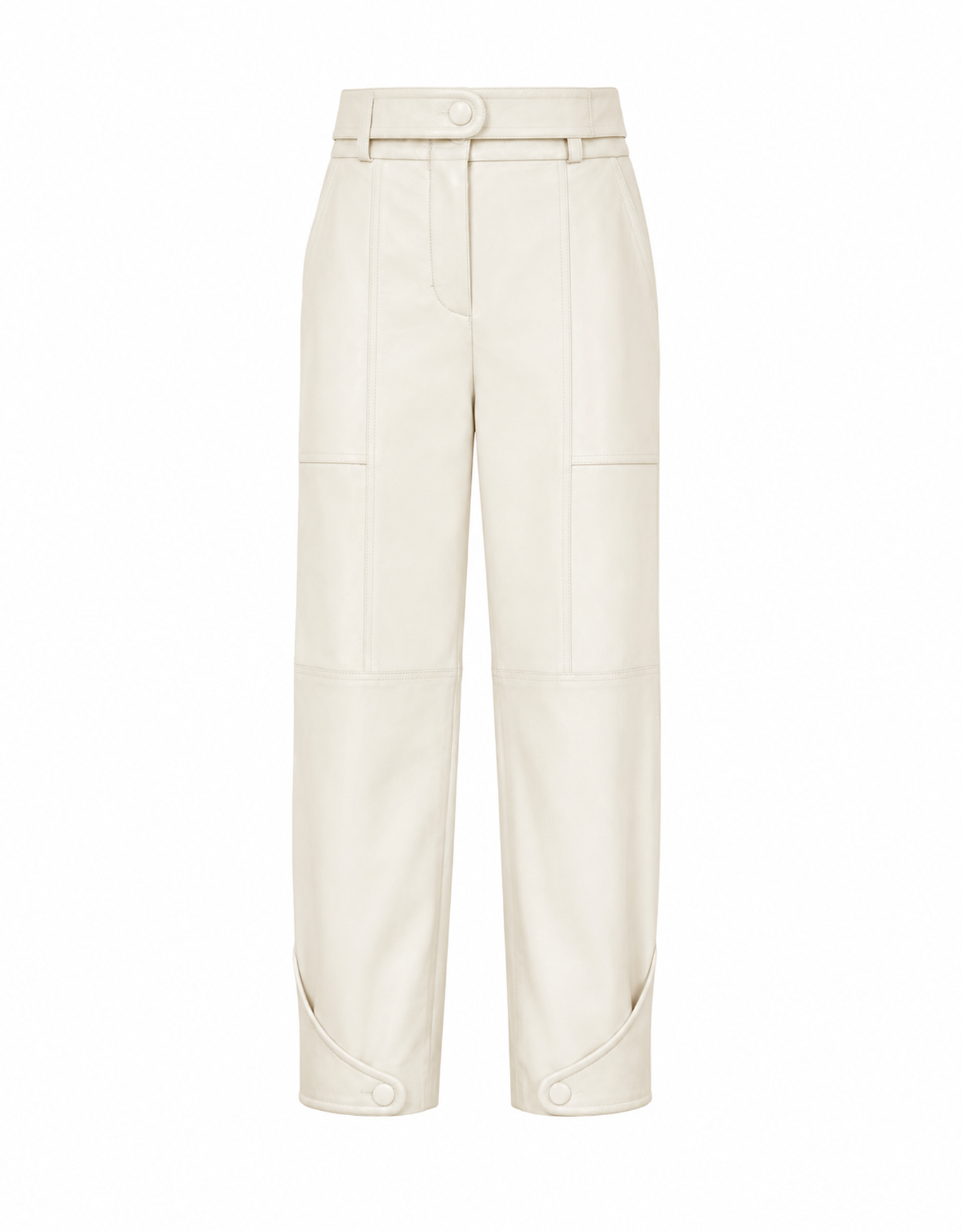 CALÇA EMILY MADRE REINA COURO CREMA