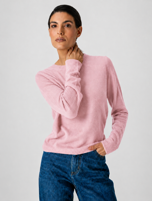 BLUSA MARIAH MADRE REINA CASHMERE ROSA SUAVE