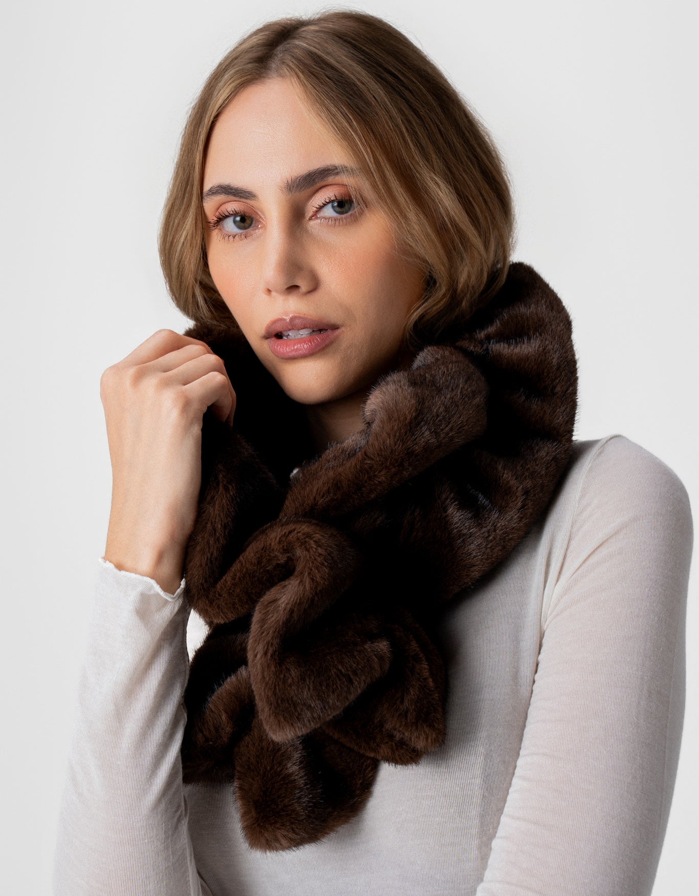 ENCHARPE MEL MADRE REINA CHOCOLATE