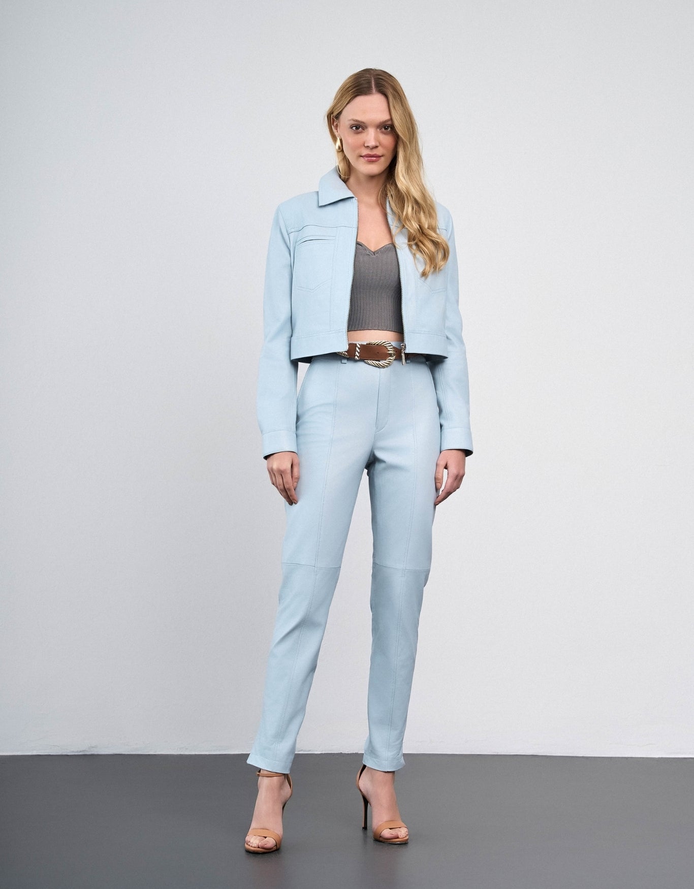 JAQUETA MEL MADRE REINA COURO BLUE DAY