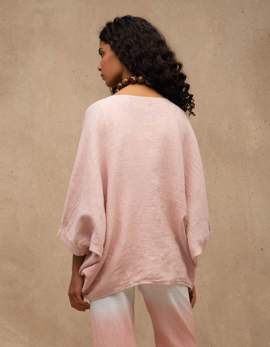 KIMONO ISABELA MADRE REINA LINHO ROSA PÓ