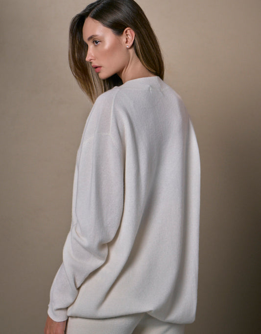 MAX SUÉTER MADRE REINA CASHMERE OFF WHITE