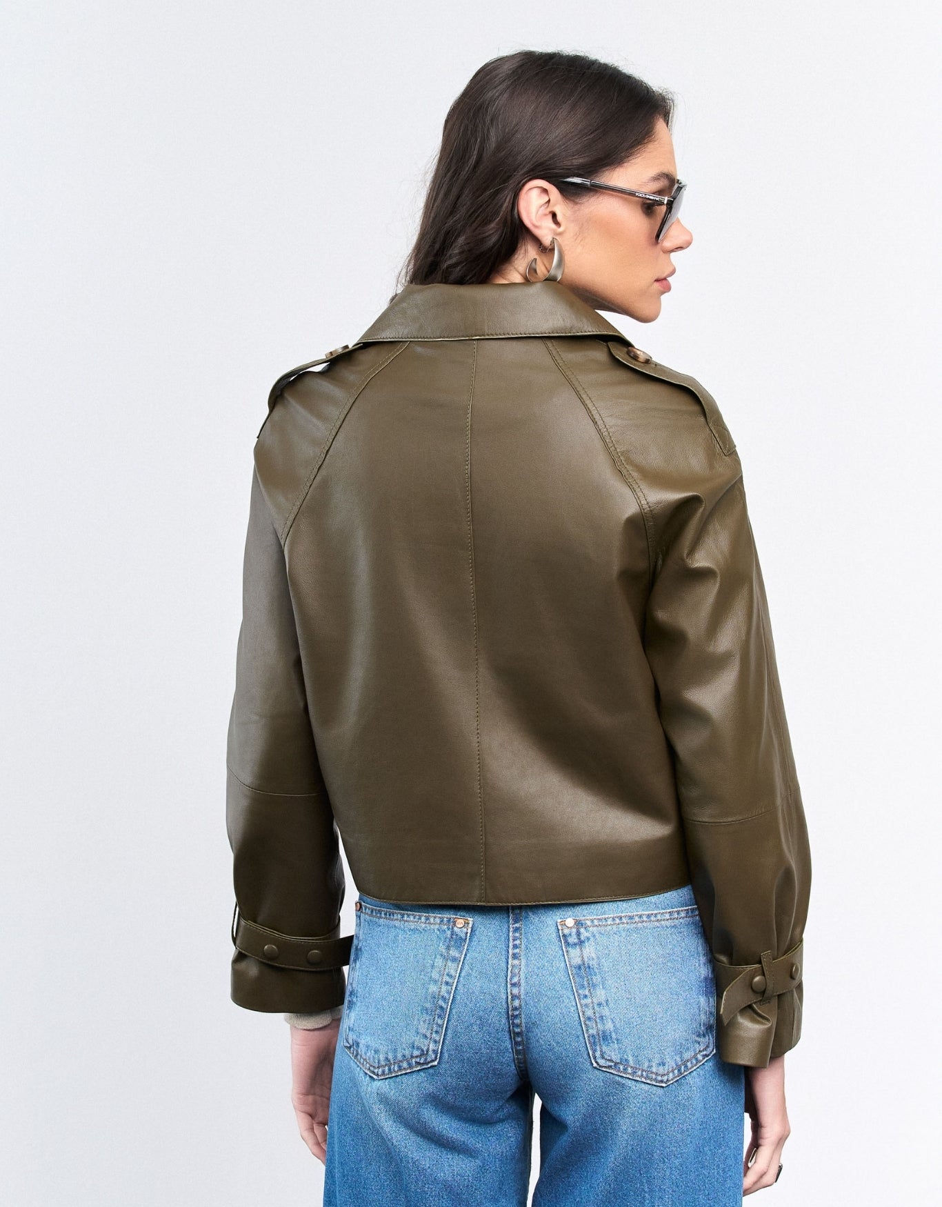 MINI TRENCH HELO MADRE REINA COURO GREIGE