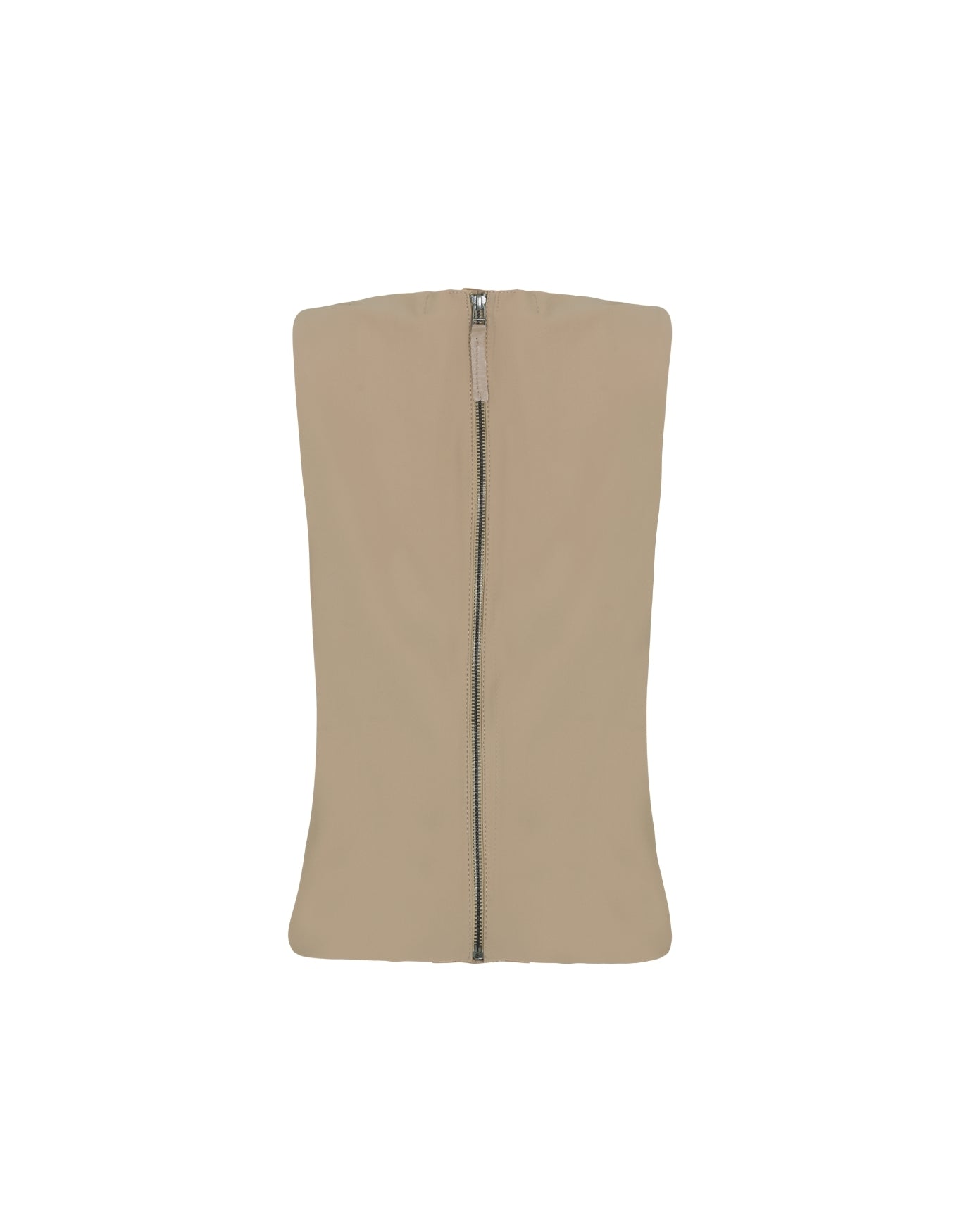 REGATA DECOTE V MADRE REINA MALHA COM COURO AVELÃ