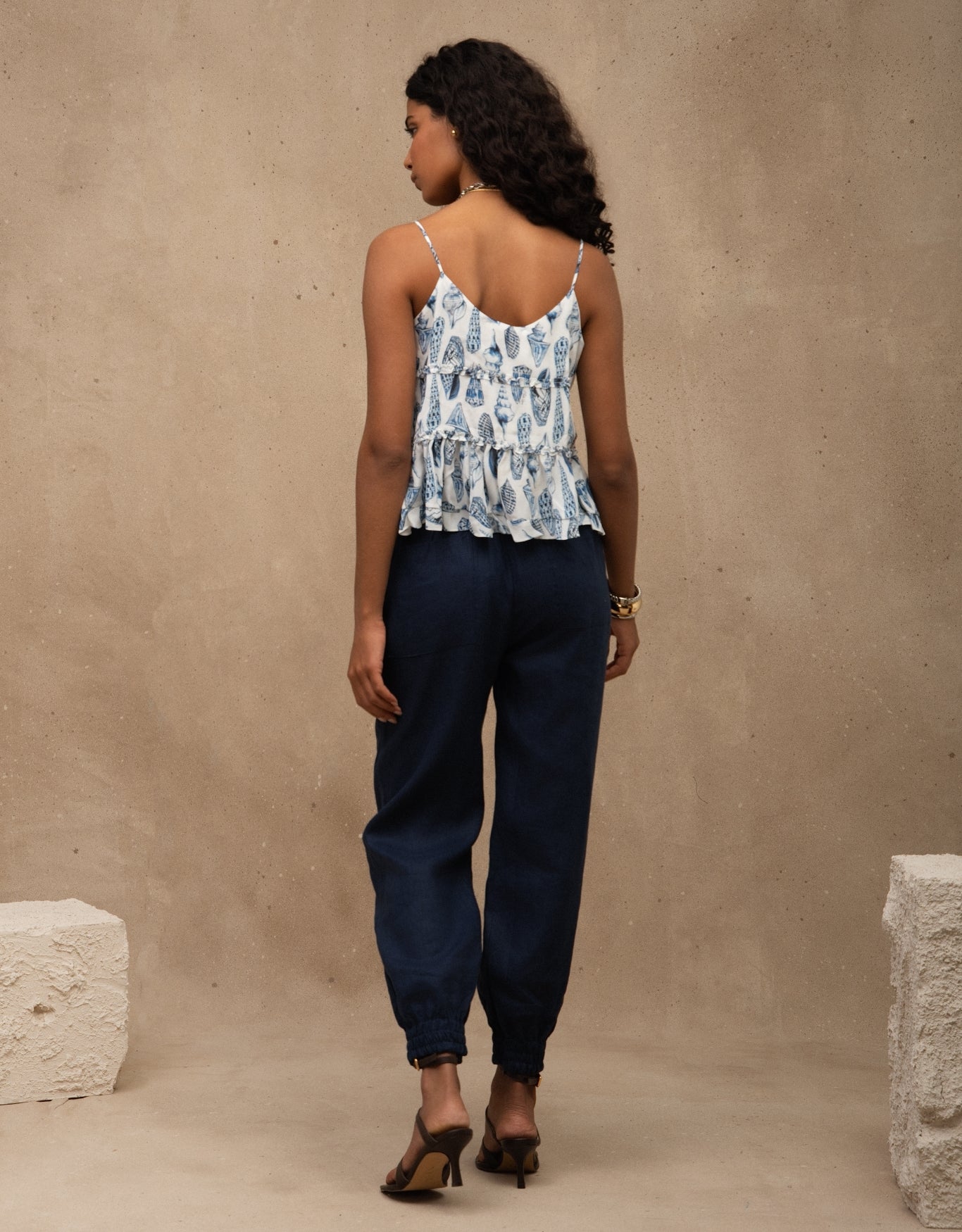 REGATA CONCHAS ESTAMPADA MADRE REINA SEDA