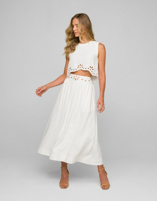 SAIA CLARISSA MADRE REINA CREPE PATOU OFF WHITE