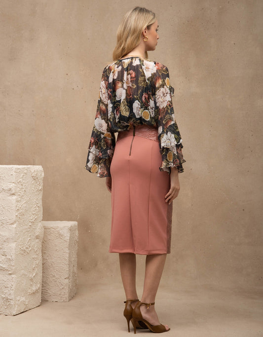 SAIA MADRE REINA PYTHON COM MALHA ROSA ROMÃ