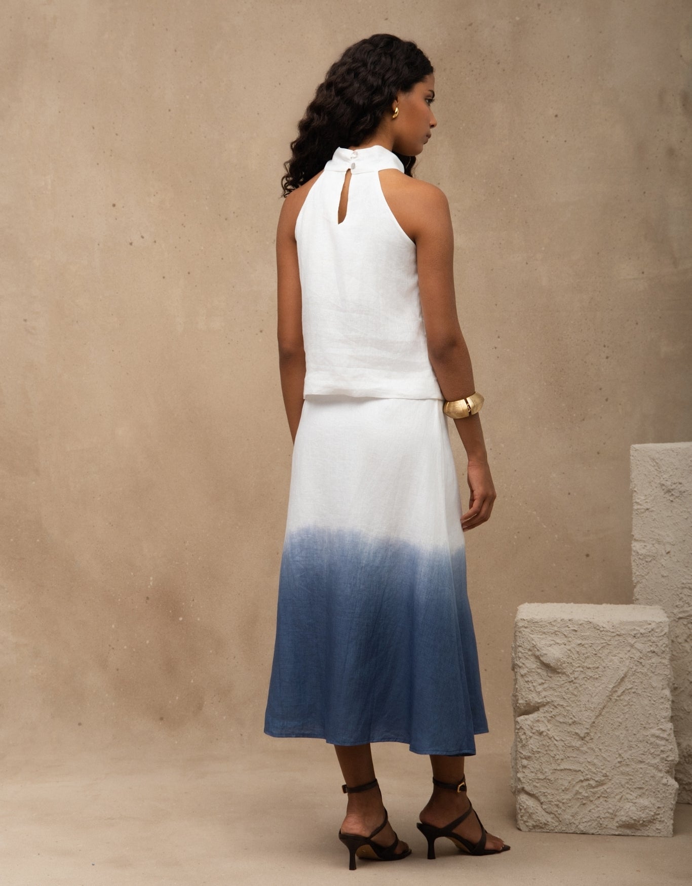 BLUSA MARINA MADRE REINA LINHO OFF WHITE