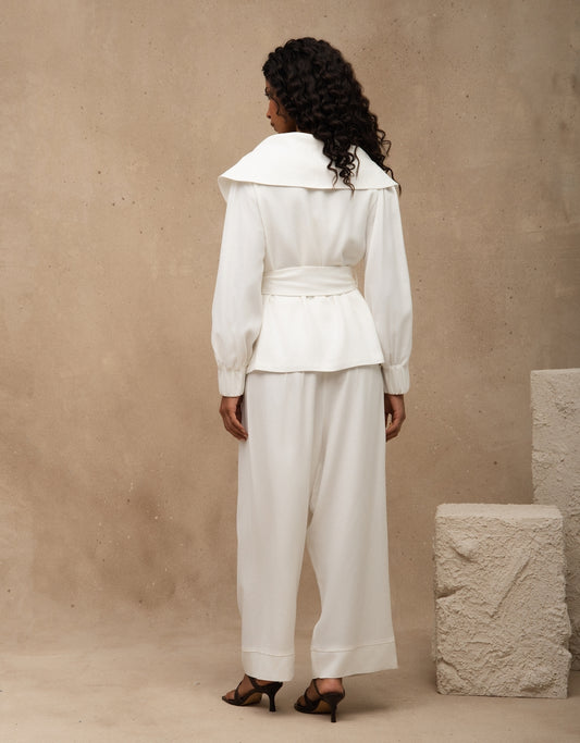 CALÇA LARA MADRE REINA ALFAIATARIA OFF WHITE