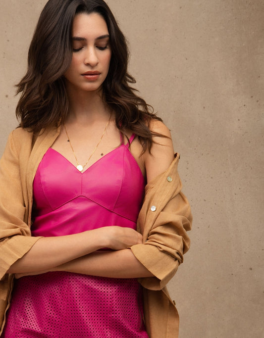 CAMISA CAROL MADRE REINA LINHO CAQUI