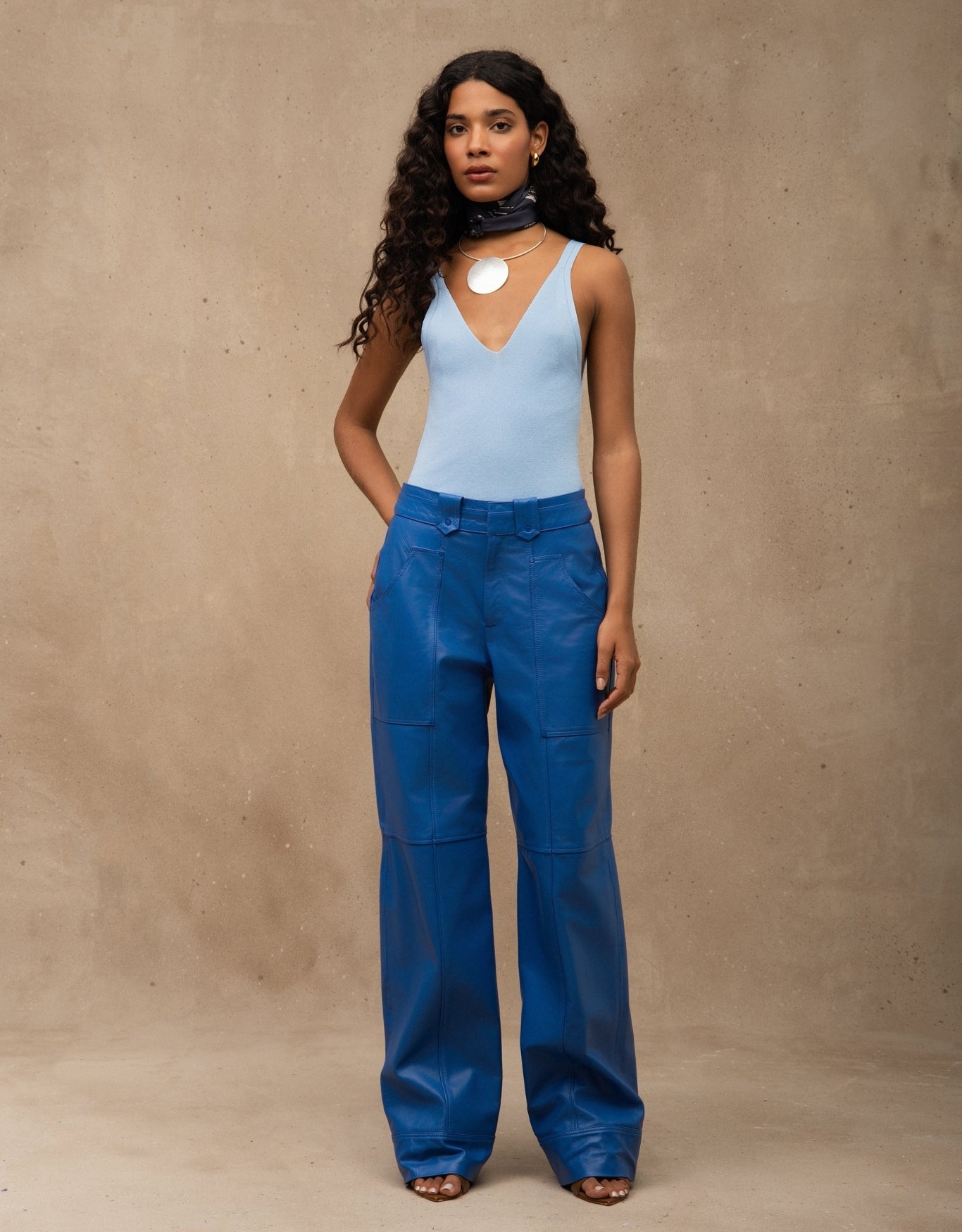 REGATA AMELIE MADRE REINA TRICOT AZUL LAVANDA