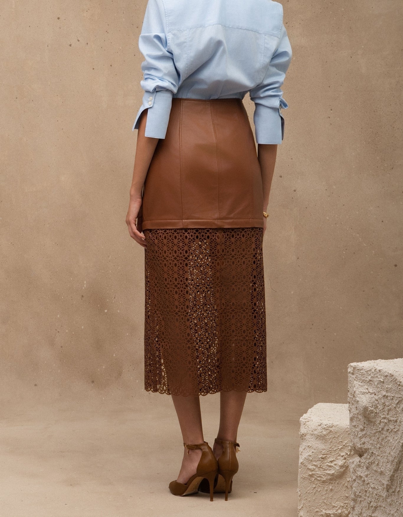 SAIA PALA AYLA MADRE REINA COURO CARAMELO