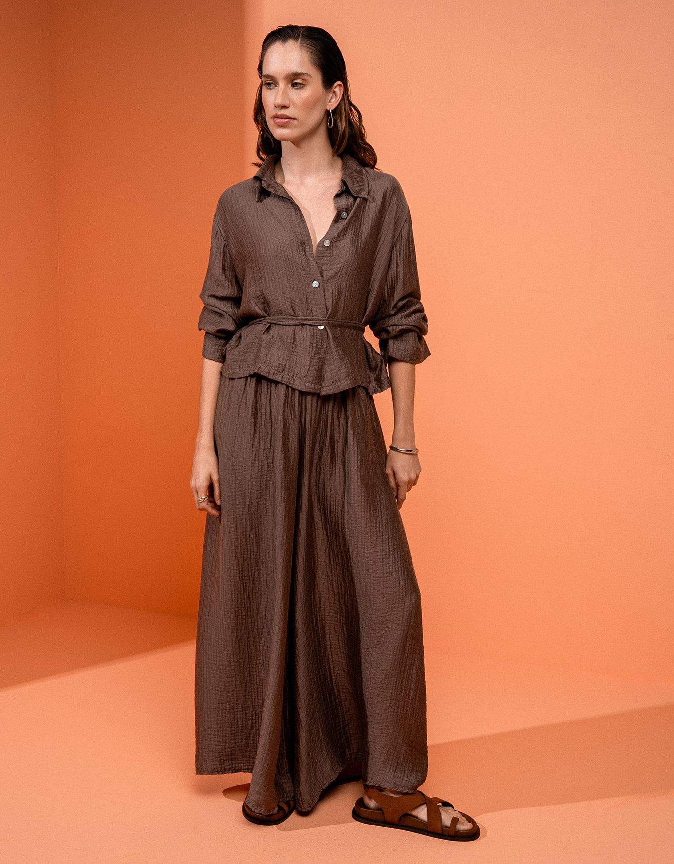 CALÇA PANTALONA LORENA MADRE REINA MADEIRA