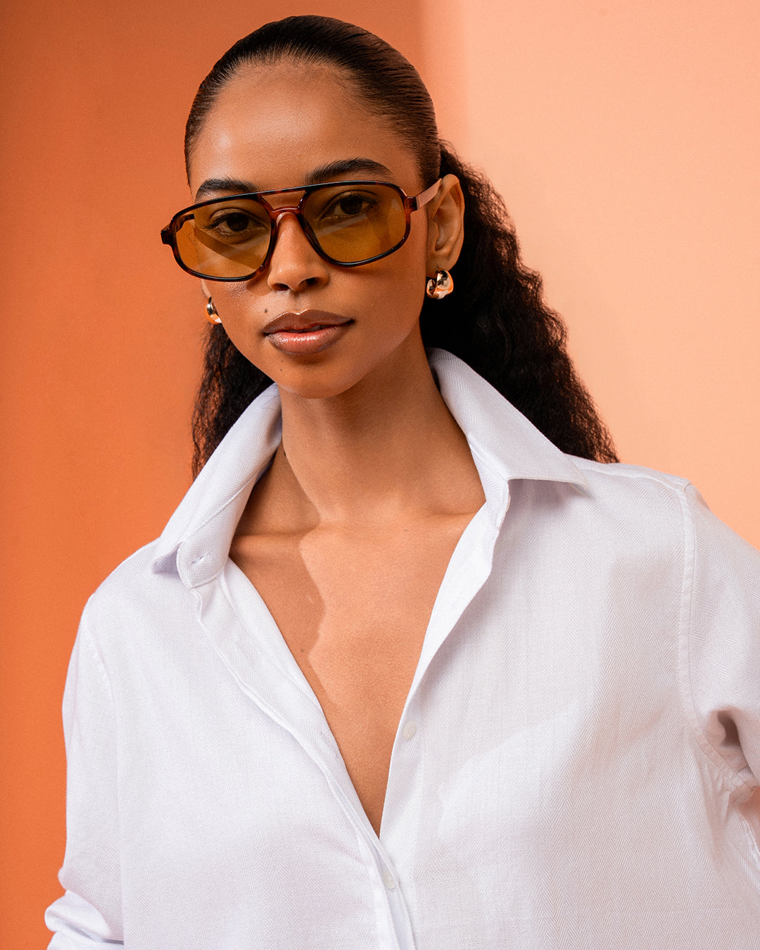 CAMISA CROPPED MILLA MADRE REINA TRICOLINE BRANCO