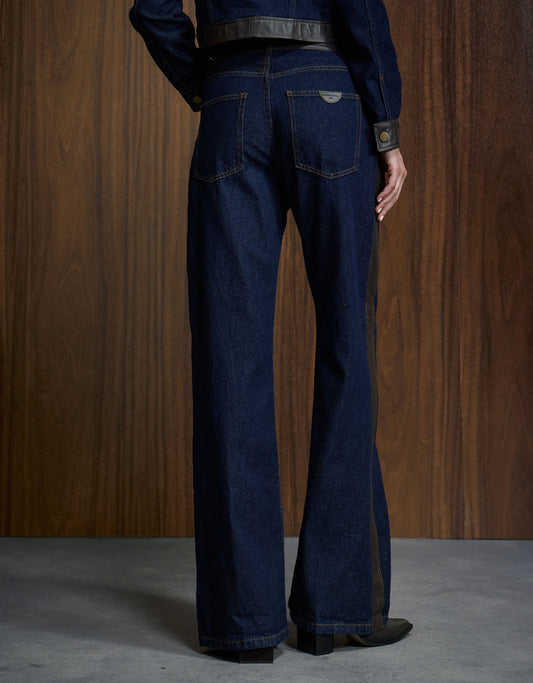 CALÇA NEW LETTY MADRE REINA JEANS BLUE JEANS / MADEIRA