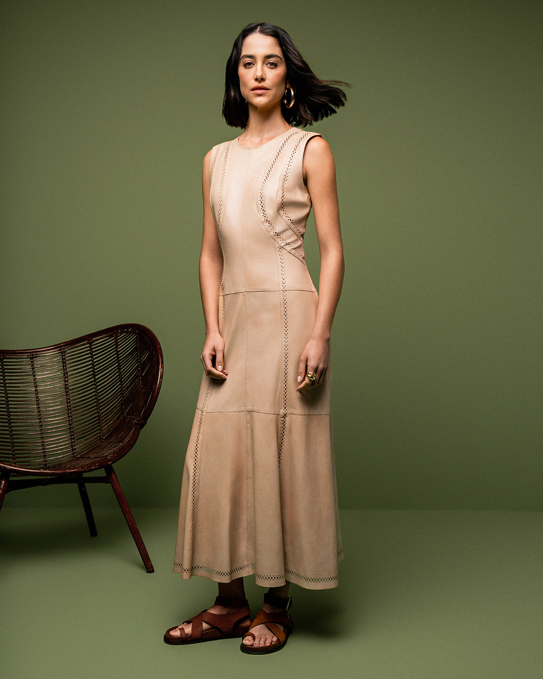 VESTIDO NíVEA MADRE REINA COURO DUNA