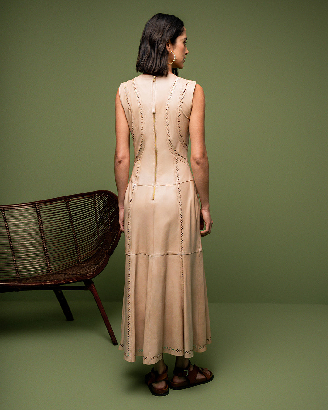 VESTIDO NíVEA MADRE REINA COURO DUNA