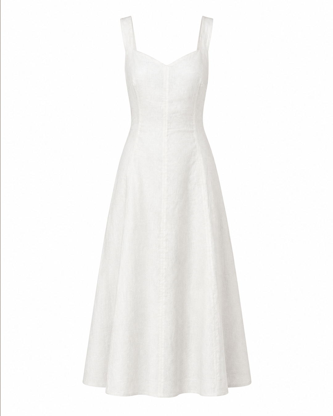 VESTIDO CORA MADRE REINA LINHO CREMA