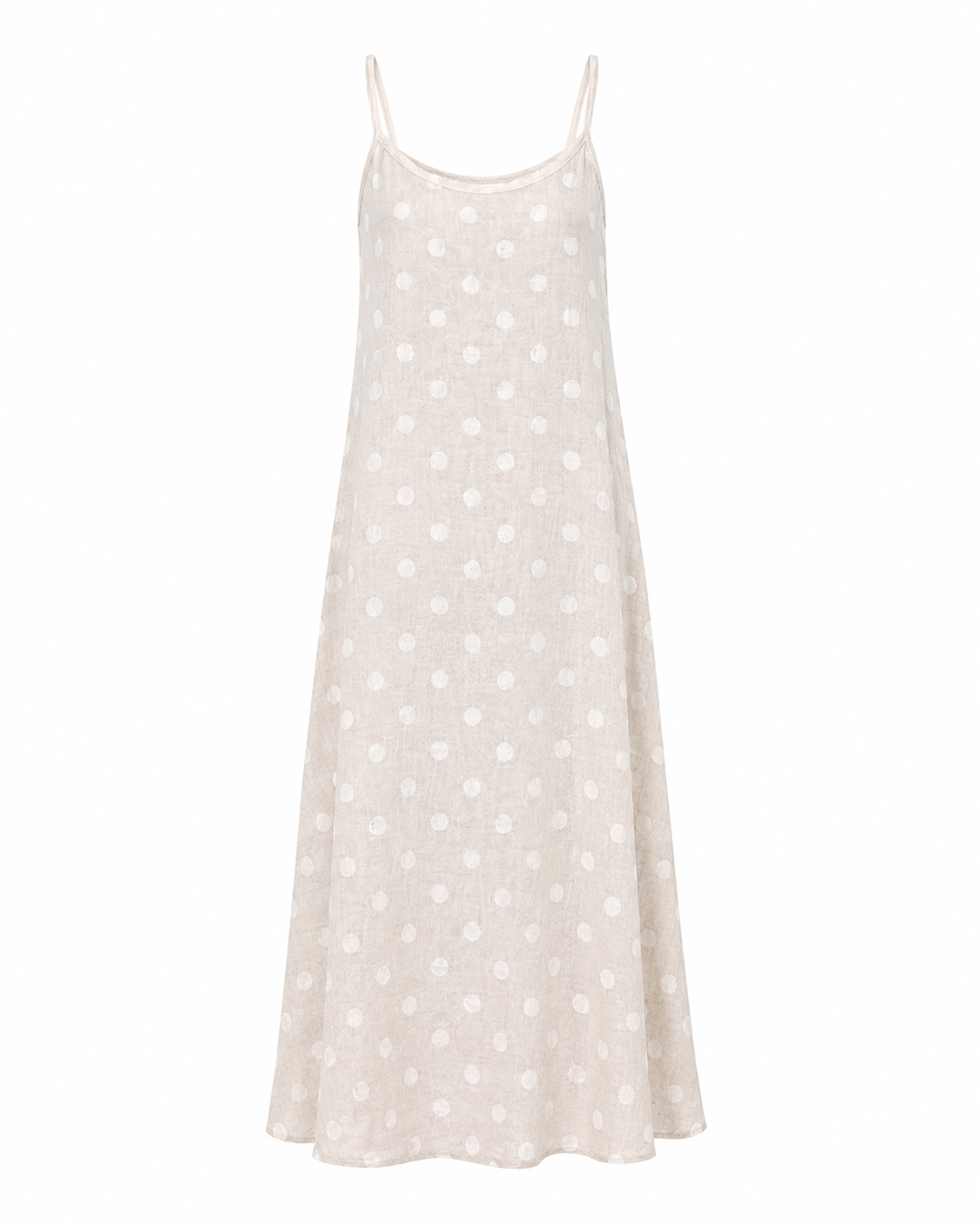 VESTIDO POÁ MADRE REINA LINHO CREMA