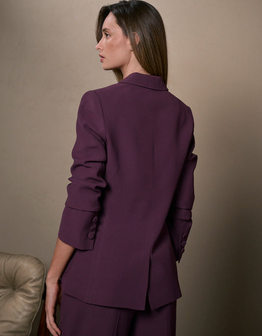 BLAZER MIRELLA MADRE REINA ALFAIATARIA BERINJELA