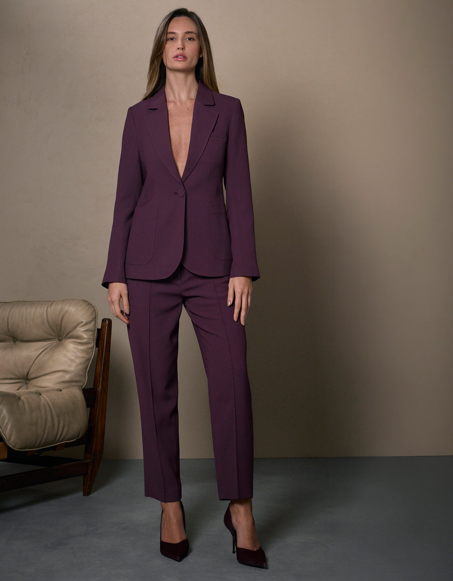 BLAZER MIRELLA MADRE REINA ALFAIATARIA BERINJELA