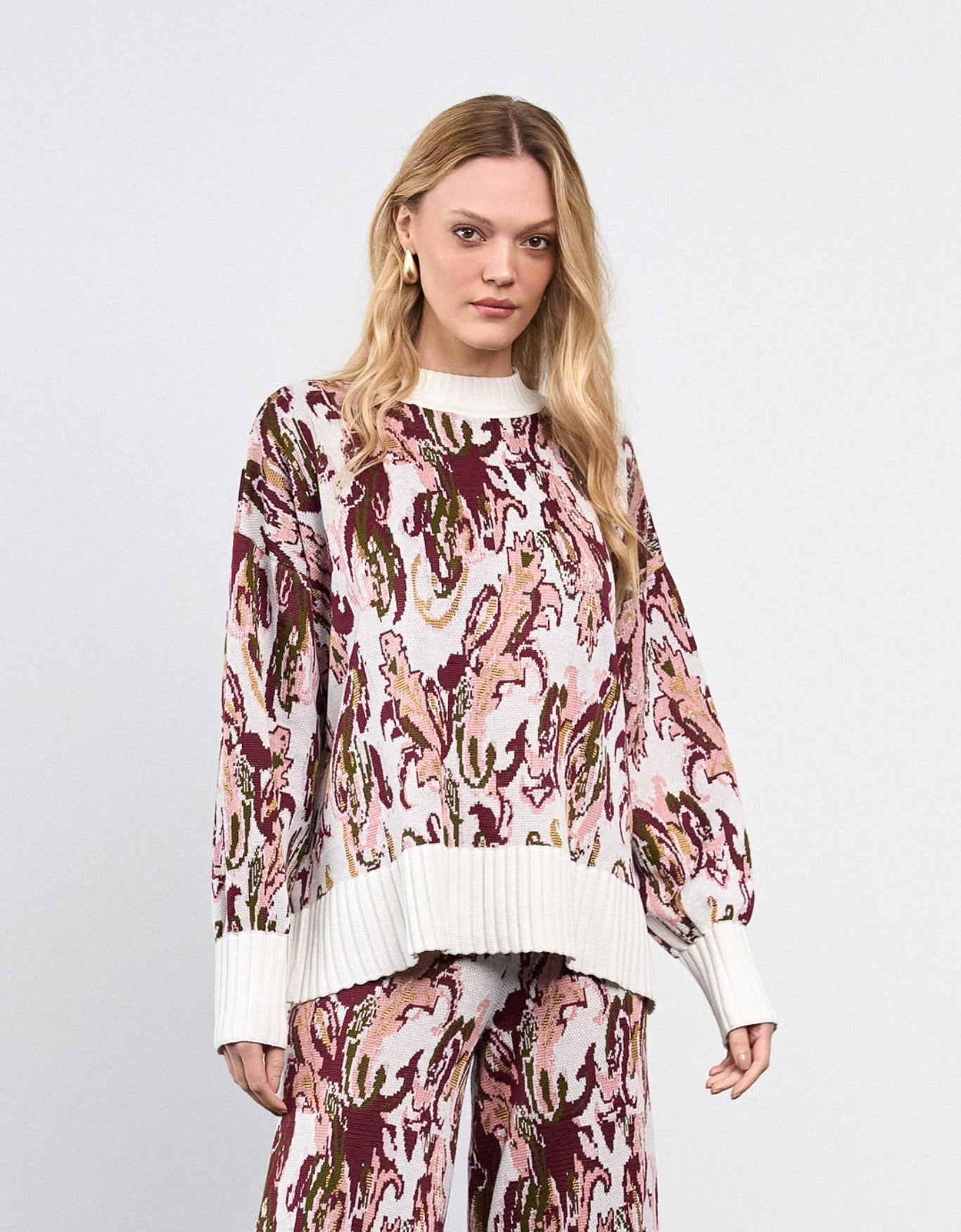 PULL MADRE REINA TRICOT PAISLEY