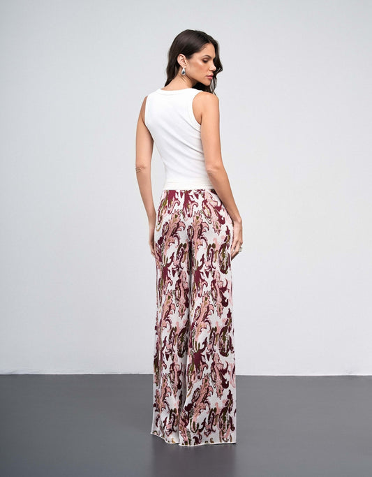 CALÇA MADRE REINA TRICOT PAISLEY