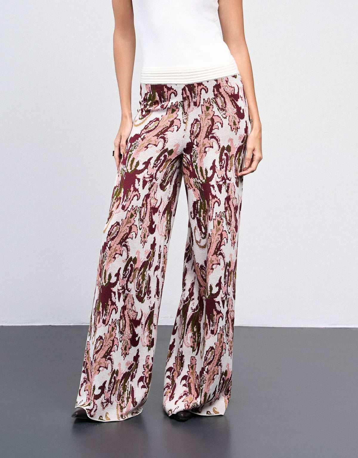 CALÇA MADRE REINA TRICOT PAISLEY