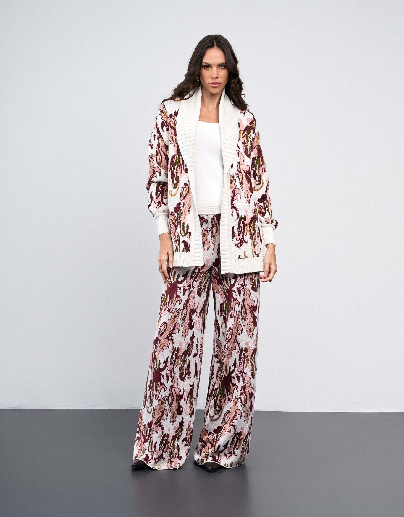 MAX CARDIGAN MADRE REINA TRICOT PAISLEY FLORAL