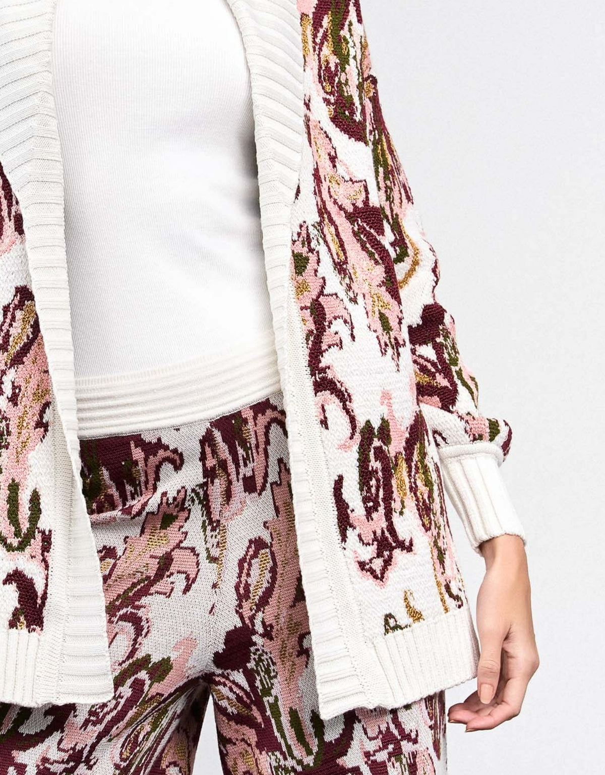 MAX CARDIGAN MADRE REINA TRICOT PAISLEY FLORAL