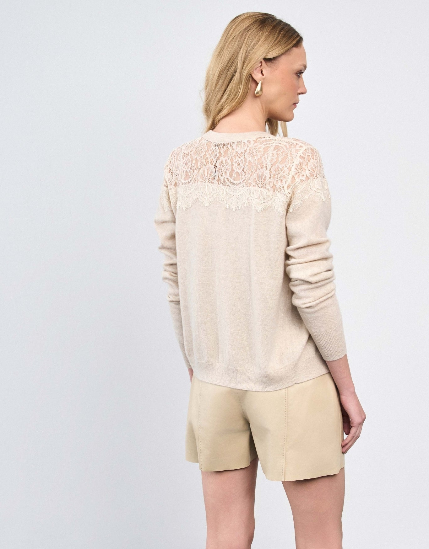 CARDIGAN RENDA MADRE REINA CASHMERE DESERT