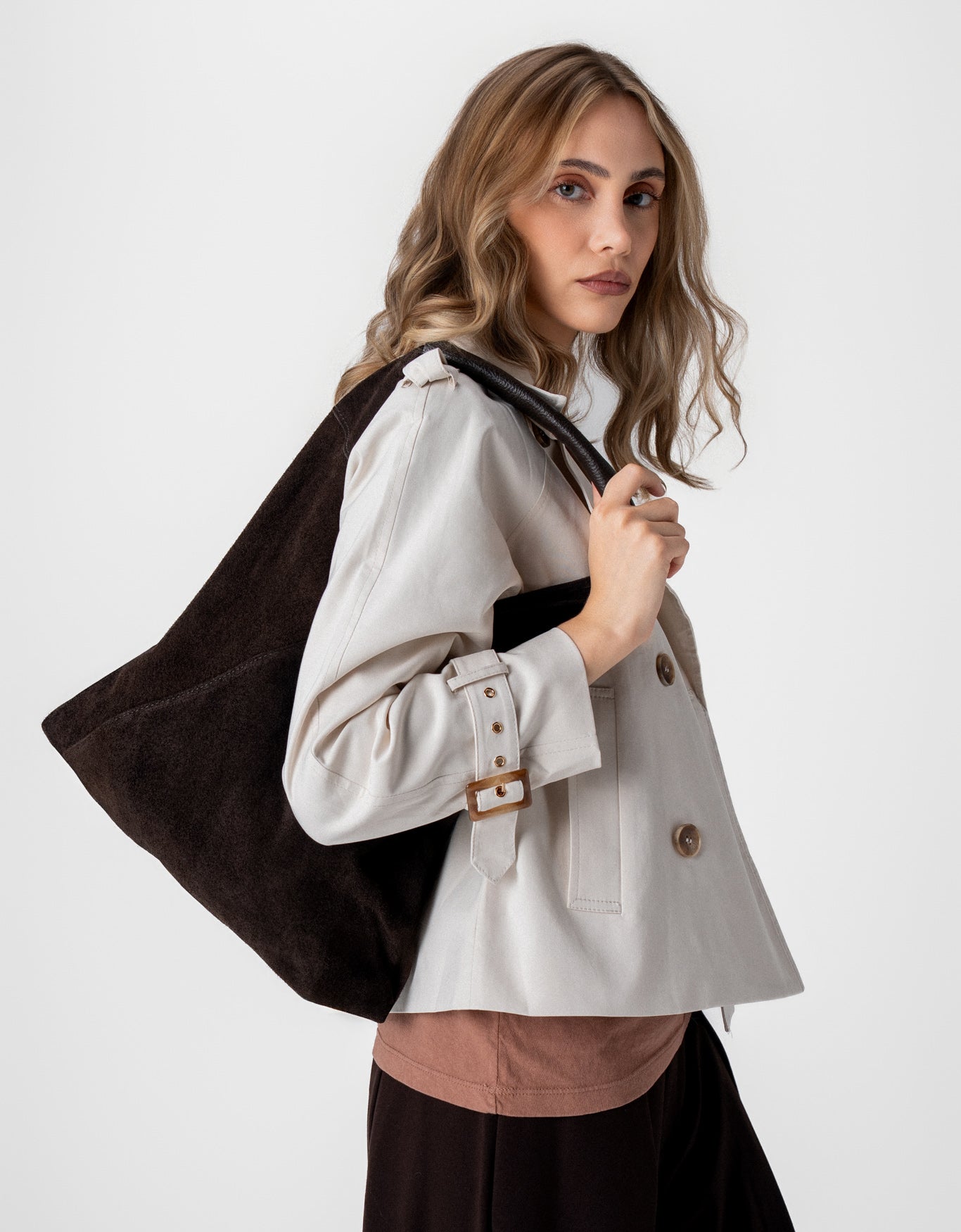 BOLSA BAGGY MADRE REINA CHOCOLATE