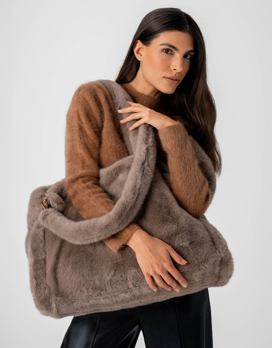 BOLSA LOLA MADRE REINA LIKE FUR TAUPE