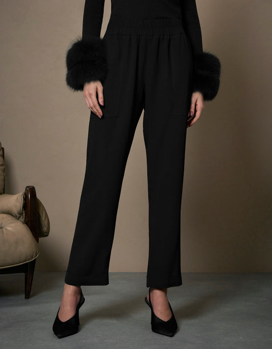 CALCA CREPE ALANIS MR DIFERENCIADOS PRETO